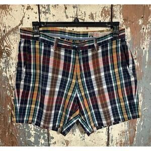 Polo Ralph Lauren India Madras 6" shorts, plaid, size 34